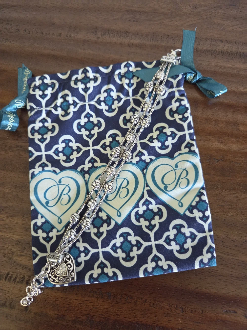 Brighton Silver Multi-Strand Decorative Charm Bracelet - Picture 2 of 4